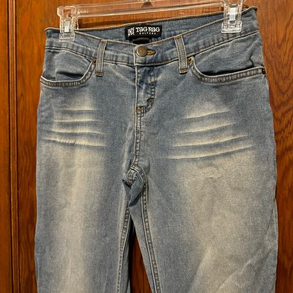 Y2K Vintage Tag Rag Culture Low Rise Flare Bellbottom Jeans sz 4 26 Crochet‎ - Picture 2 of 12